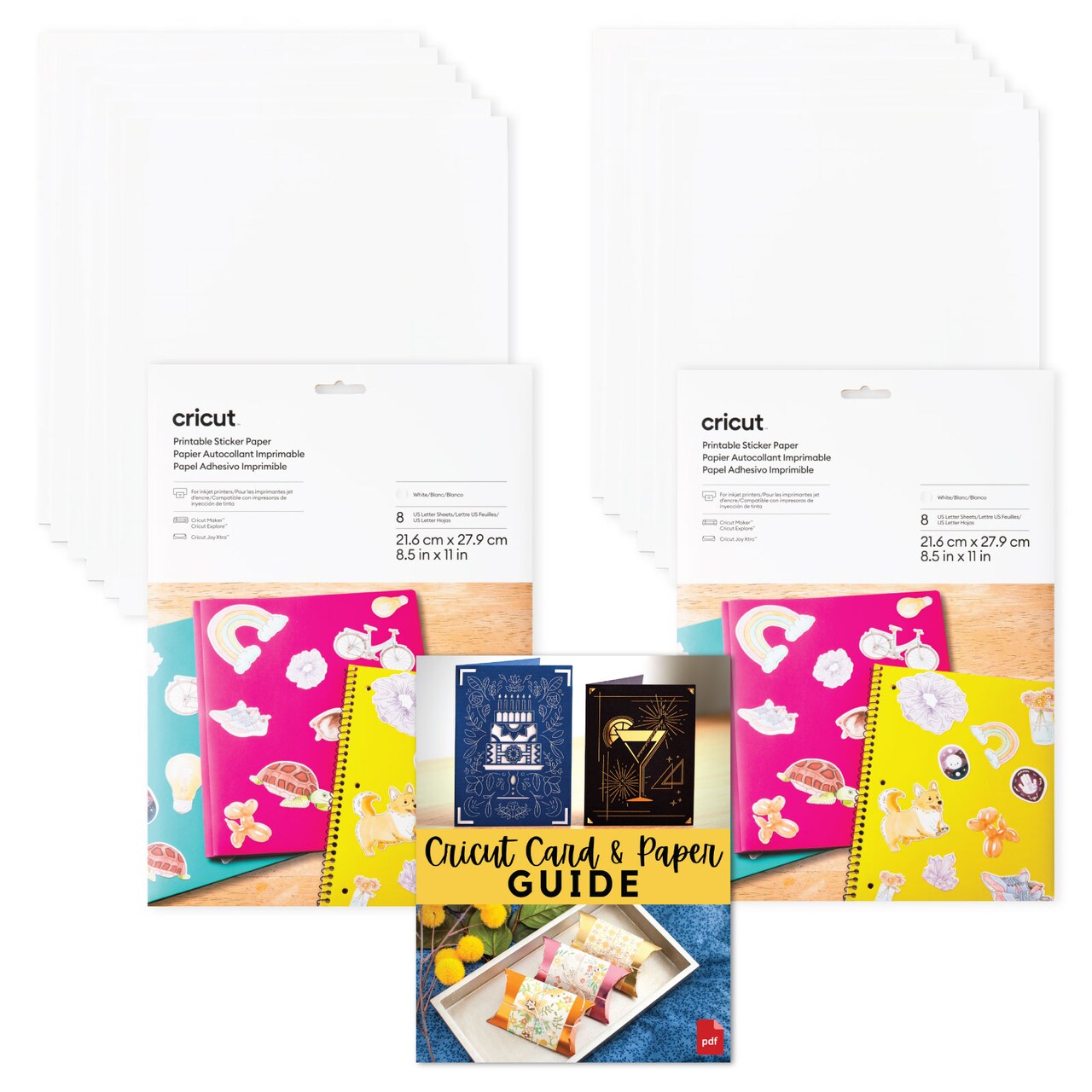 Cricut Printable Sticker Paper in White Bundle Michaels